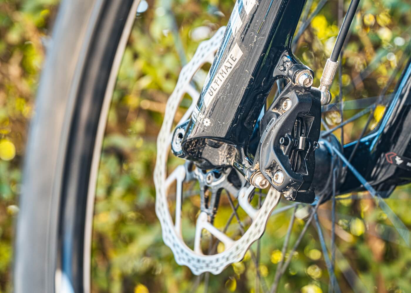 Close-up van remmen met de nieuwe remblokken