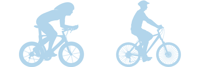 La postura correcta en la bicicleta