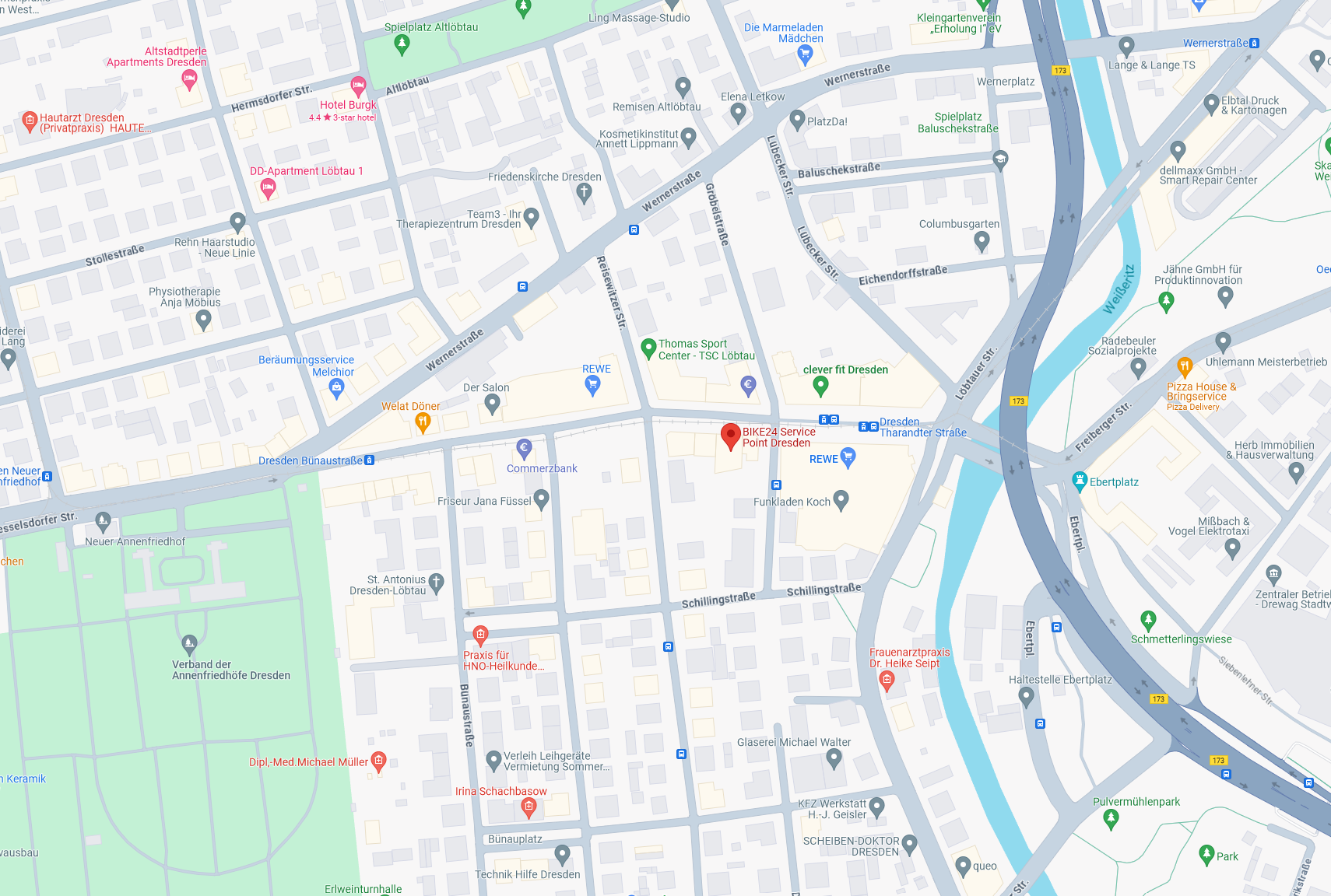 Service Point Dresden Location