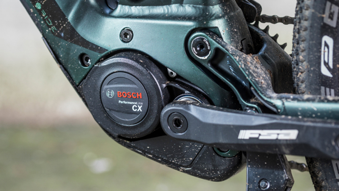 Detailed view of bosch E-bike-motor